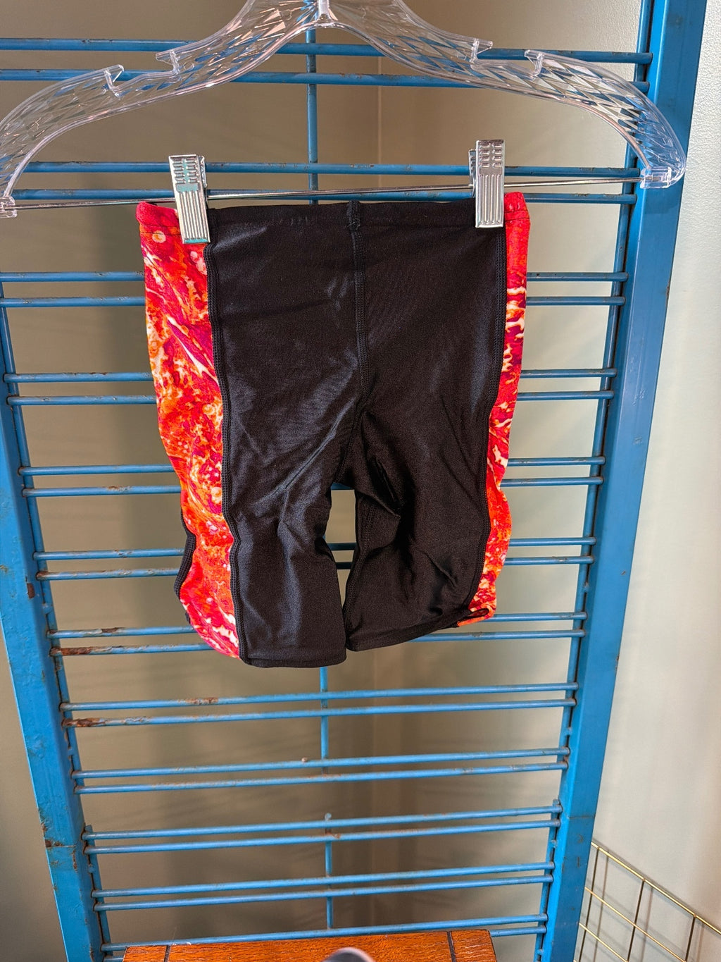 Speedo Boys' Black and Red Performance Swim Jammer Shorts Size 24