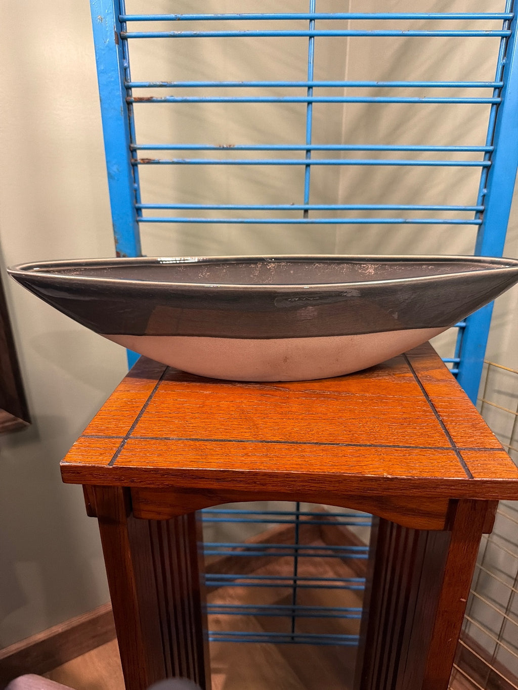 Ceramic Oval Planter Pot with Drainage Hole