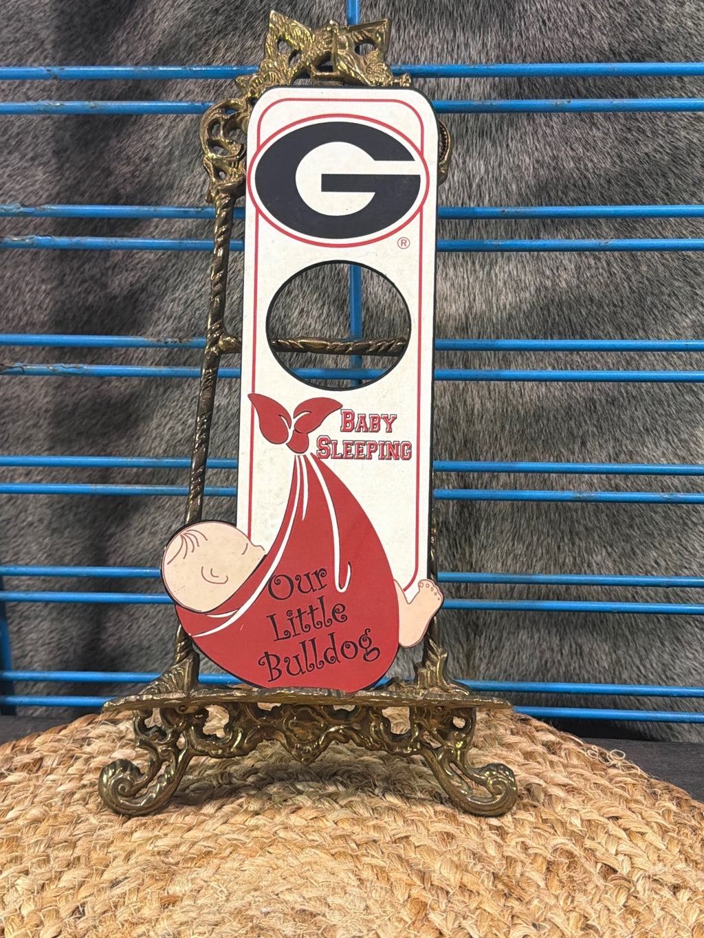 Georgia Bulldogs Baby Sleeping Door Hanger Collegiate Accents