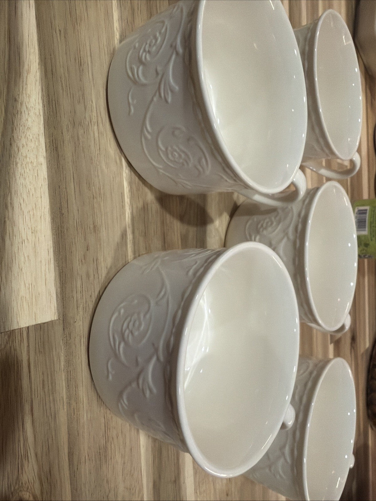 Set of 5 Mikasa Plaza Lane Coffee Cups Mugs Fine China
