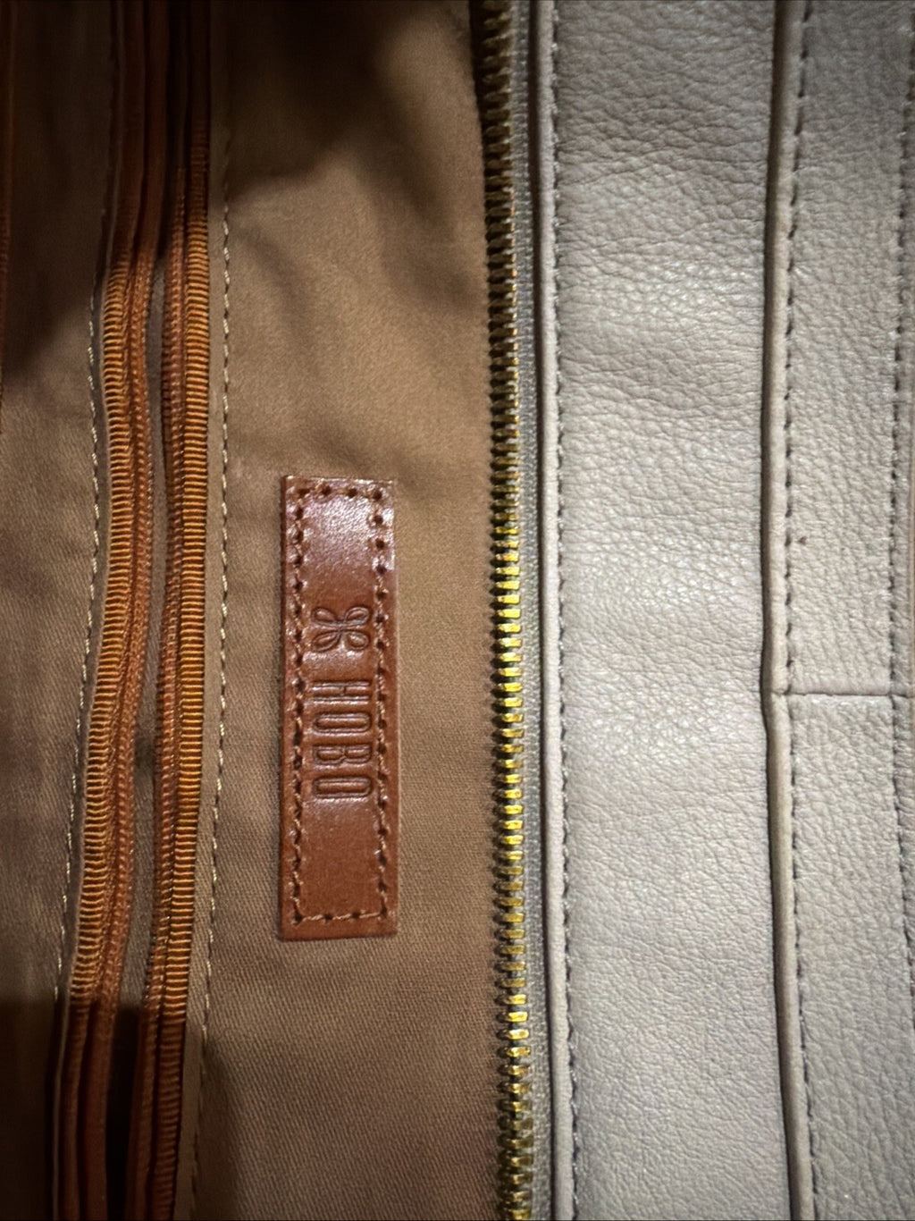 Hobo White Leather Tote Bag
