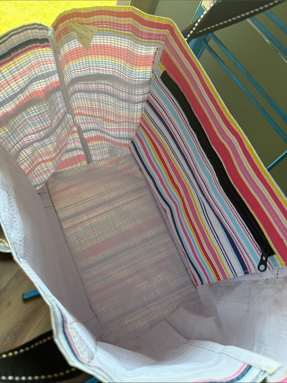 Scout Striped Tote Bag with Mesh Side Pockets